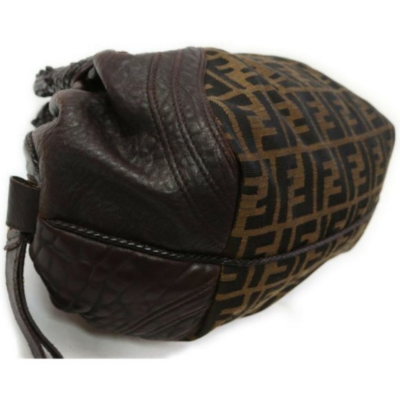 Authentic Fendi Leather Brown Hand Bag - Picture 8 of 12